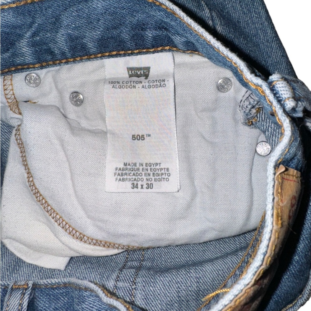 Levi’s 505 Relaxed Fit Straight Leg Jeans Men’s 34X30 - Picture 6 of 6